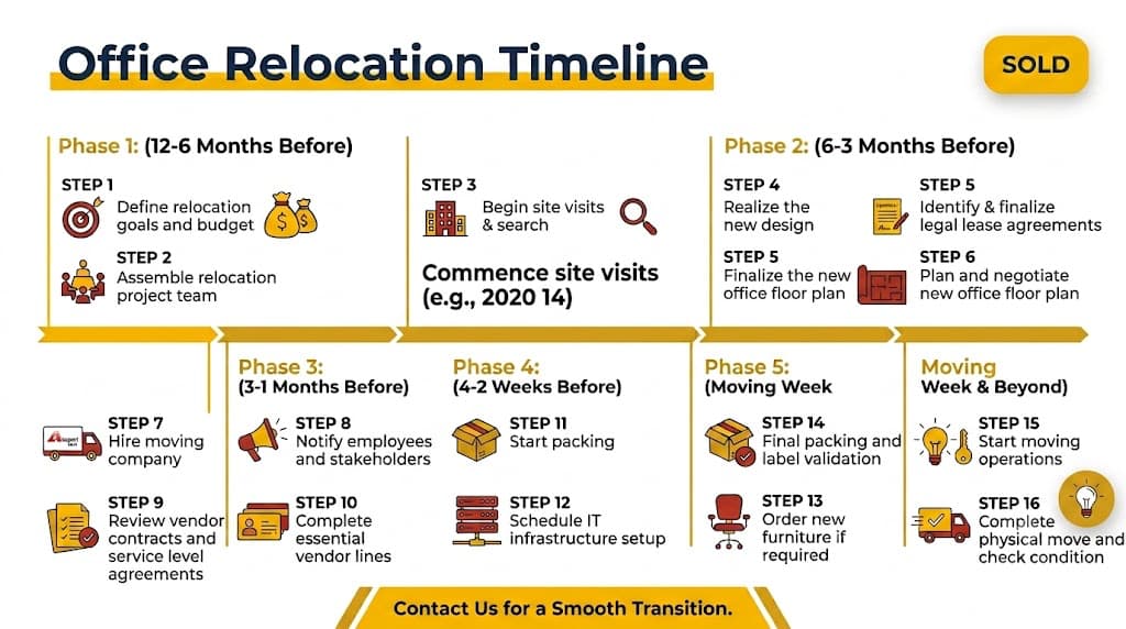 plan Office Relocation Timeline Singapore: Week-by-Week Plan